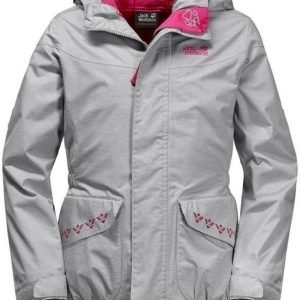 Jack Wolfskin Snowy Trail Girls Harmaa 104