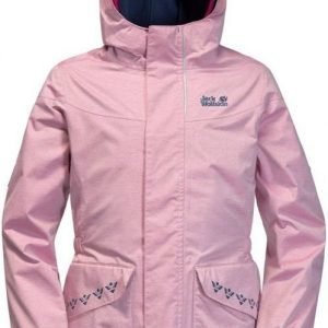 Jack Wolfskin Snowy Trail Girls Punainen 116