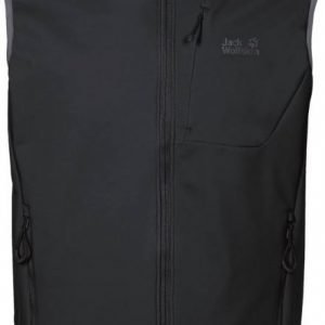 Jack Wolfskin Stormbreeze Softshell Vest M Musta L