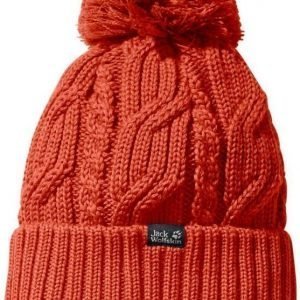 Jack Wolfskin Stormlock Pompom Beanie Oranssi yksi koko (56-61 cm)