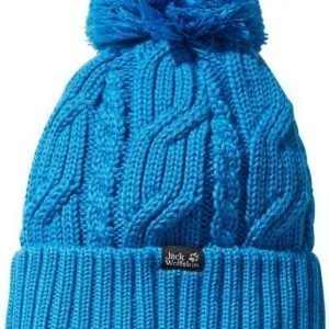 Jack Wolfskin Stormlock Pompom Beanie Sininen yksi koko (56-61 cm)