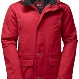 Jack Wolfskin Volcanic Mountain Parka Punainen L