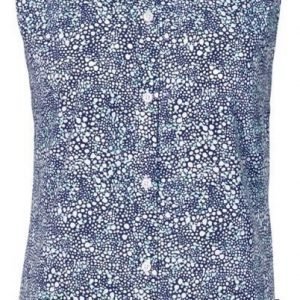 Jack Wolfskin Wahia Print Sleeveless Shirt Sininen L