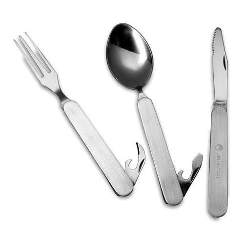 Lifeventure Stainless Steel Folding Cutlery