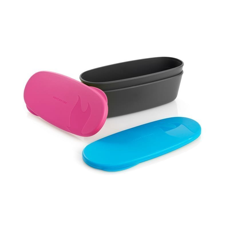 Light my fire SnapBox oval 2-pack Fuchsia/Cyan