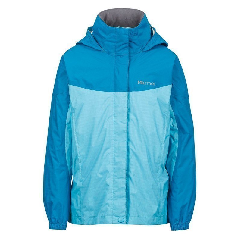 Marmot Girl's PreCip Jacket M LIGHT AUQA/AQUA BLUE