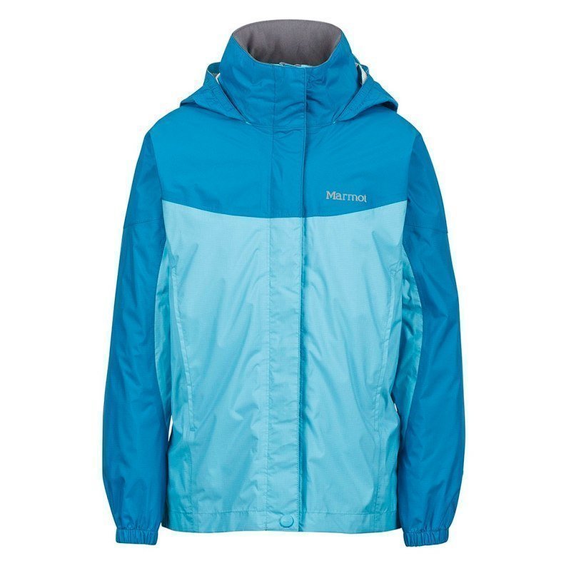 Marmot Girl's PreCip Jacket S LIGHT AUQA/AQUA BLUE