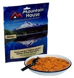 Mountain House hapan-imelä-kanaa riisillä