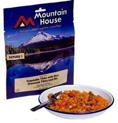 Mountain House tikka-kasviksia riisillä
