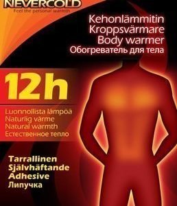 Nevercold kehonlämmitin (kertakäyttöinen)