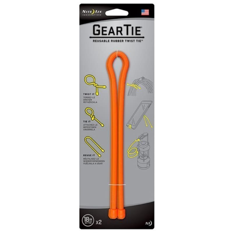 Nite Ize Gear Tie 18 18 Bright Orange