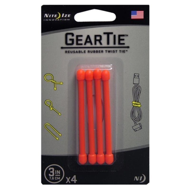 Nite Ize Gear Tie 3 3 Bright Orange