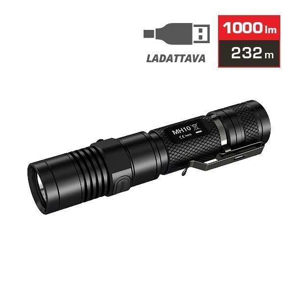 Nitecore MH10 ladattava LED-tehovalaisin 1000lm