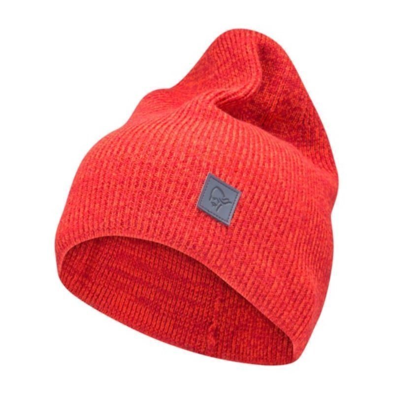 Norrøna /29 thin marl knit Beanie ONE SIZE Jester Red