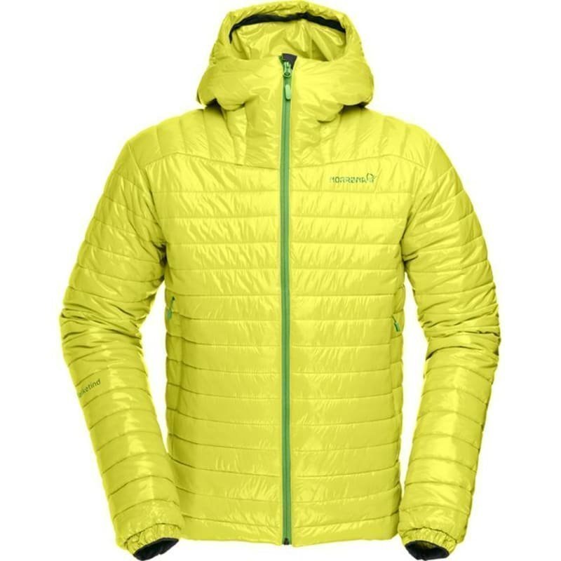 Norrøna Falketind PrimaLoft100 Hood Jacket Men's L Sulphur Spring