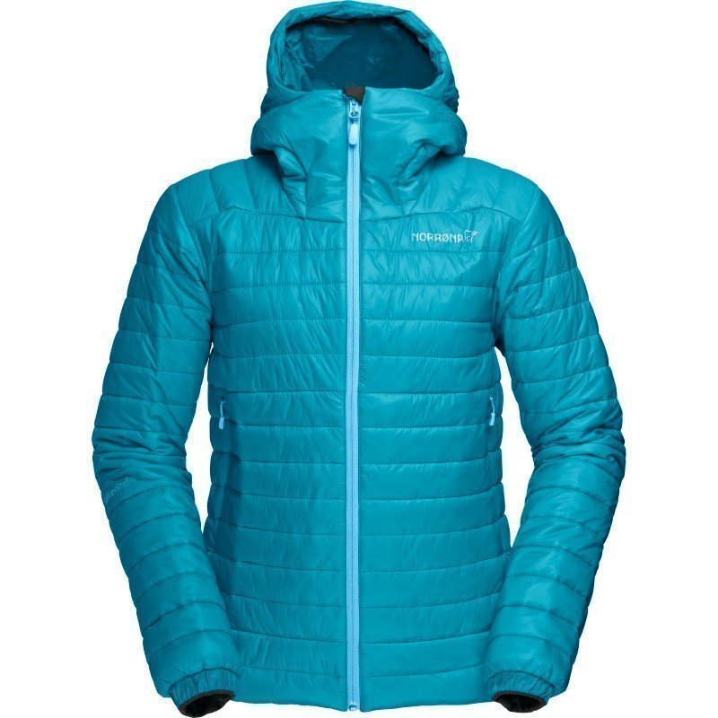 Norrøna Falketind PrimaLoft100 Hood Jacket Women's L Iceberg Blue