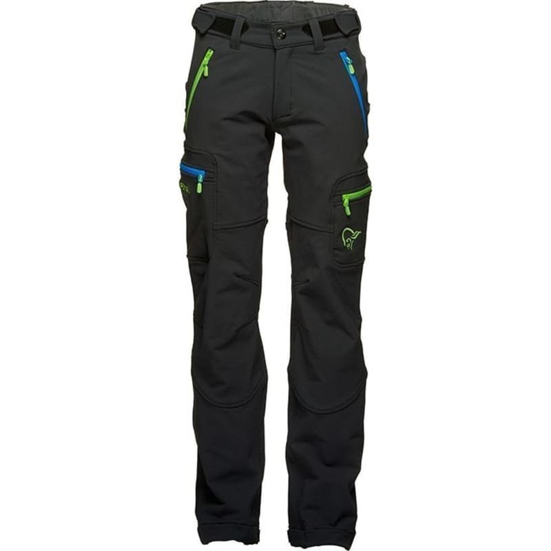 Norrøna Svalbard Flex1 Pants Junior 134 Caviar/Bamboo Green