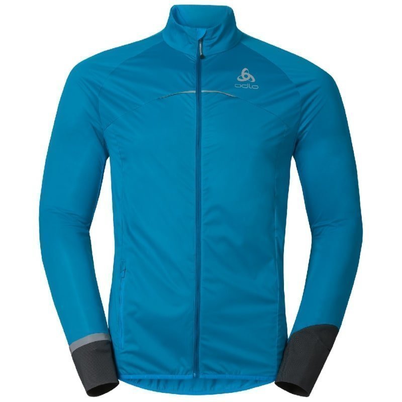 Odlo Men's Zeroweight Logic Jacket L Blue Jewel