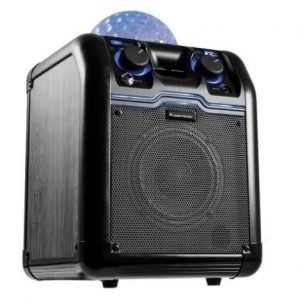 Omnitronic Partyrocker S Bluetooth-kaiutin discovalolla