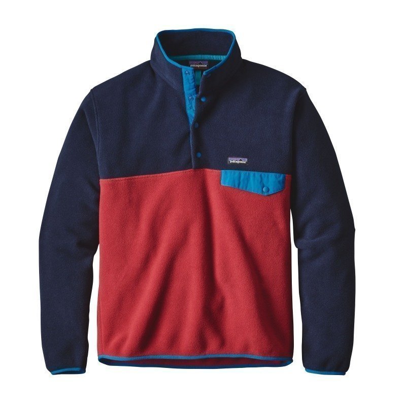 Patagonia Men's LW Synchilla Snap-T Pullover XL Raspen Red