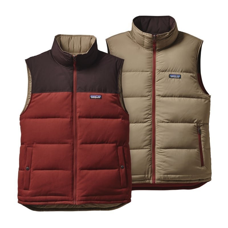 Patagonia Men's Reversible Bivy Down Vest M Cinder Red