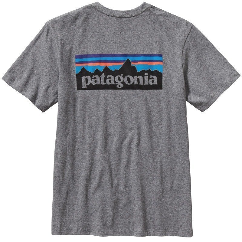 Patagonia M's P-6 Logo Cotton T-Shirt L Gravel Heather