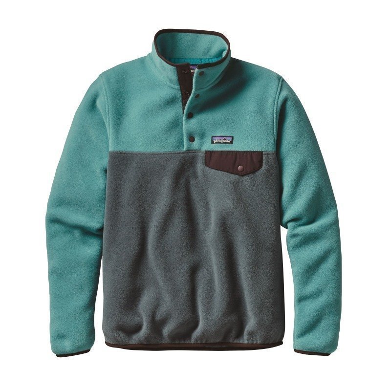 Patagonia Women's LW Synchilla Snap-T Pullover L Nouveau Green