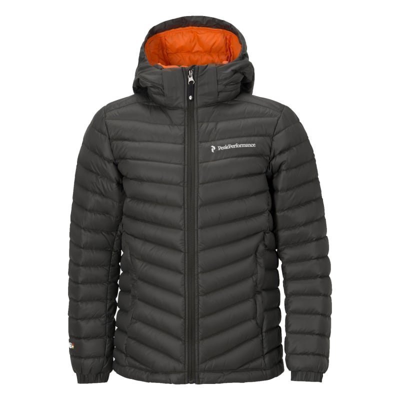 Peak Performance Junior's Frost Down Hood Jacket 140 Black Olive