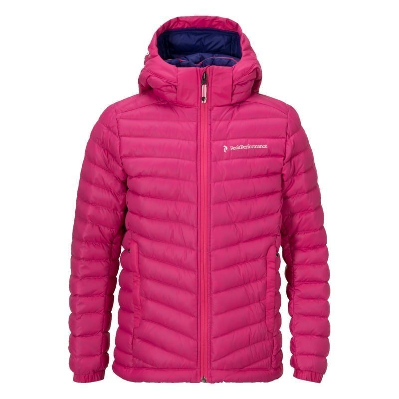 Peak Performance Junior's Frost Down Hood Jacket 140 Magenta Pink