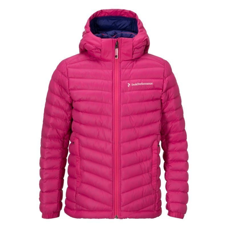 Peak Performance Junior's Frost Down Hood Jacket 160 Magenta Pink