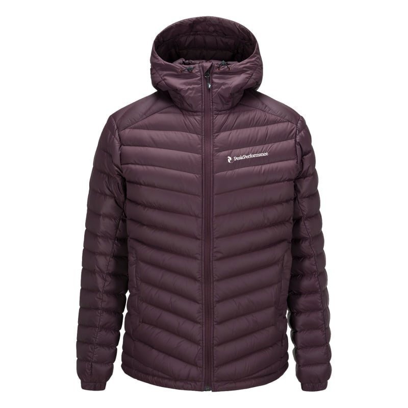 Peak Performance Men's Frost Down Hooded Jacket L Mahogany