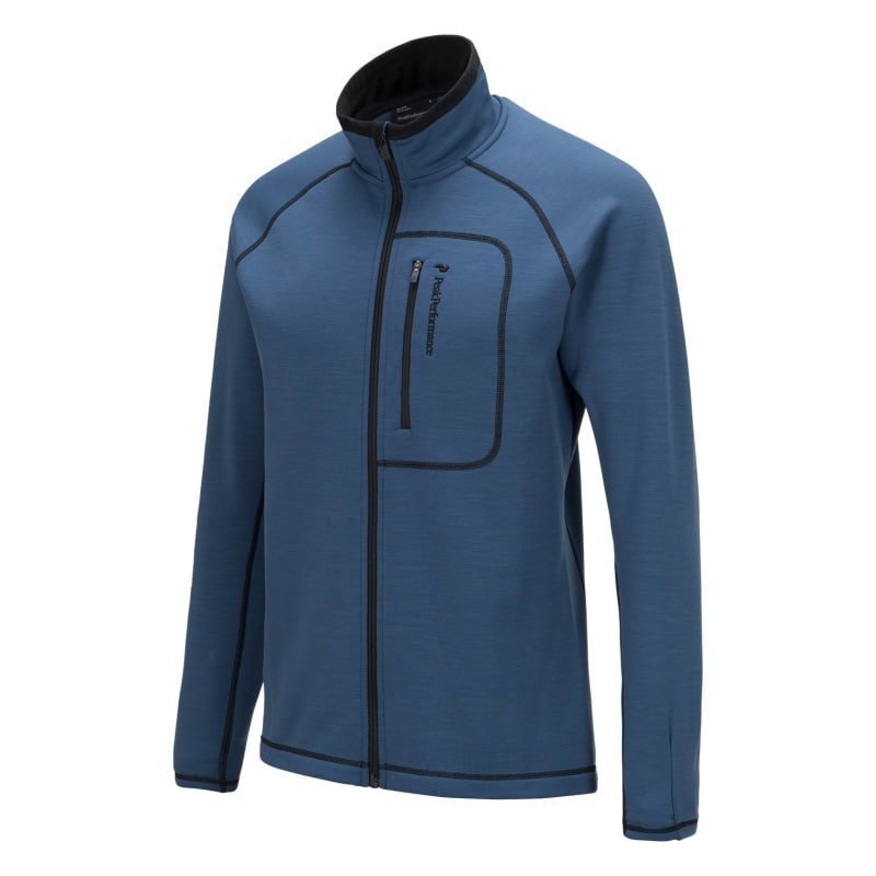 Peak Performance Men's Heli Zipped Mid-Layer L Blue