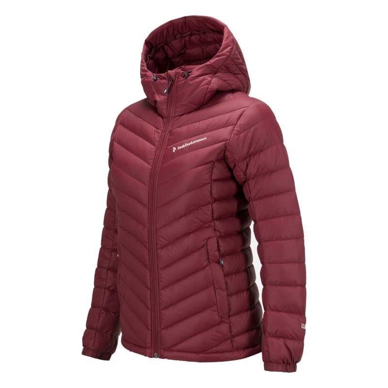 Peak Performance Women's Frost Down Hooded Jacket L Cabernet