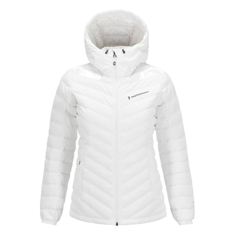 Peak Performance Women's Frost Down Hooded Jacket L Offwhite