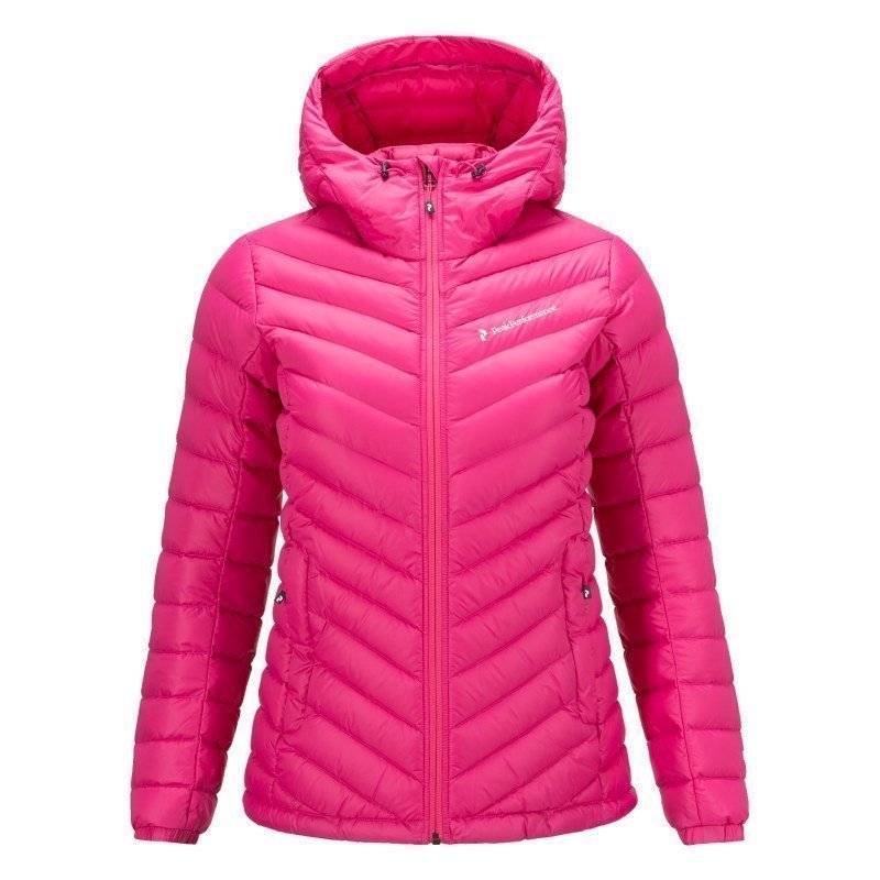 Peak Performance Women's Frost Down Hooded Jacket M Magenta Pink