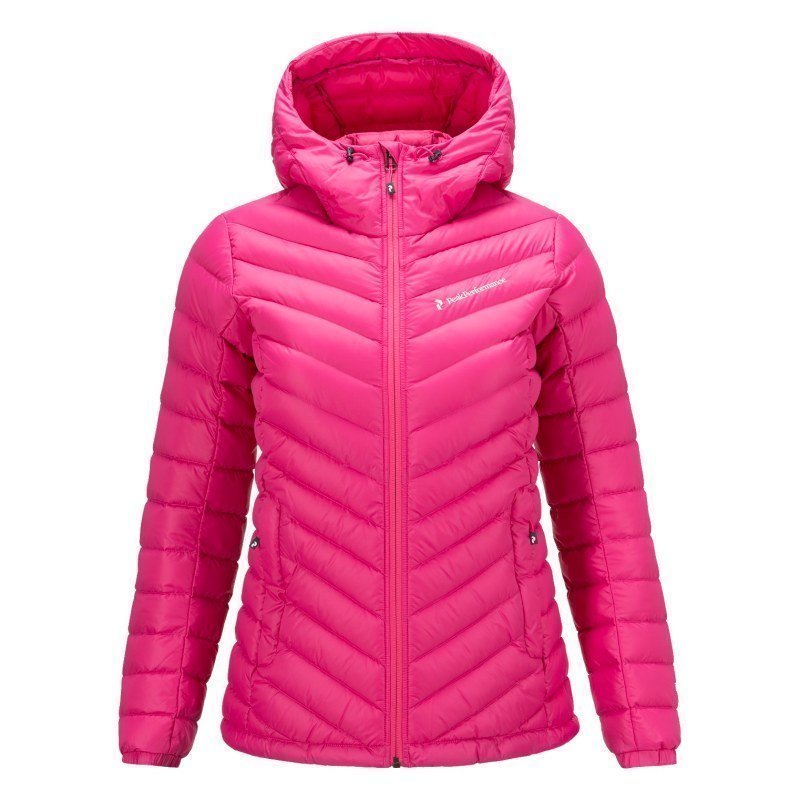 Peak Performance Women's Frost Down Hooded Jacket XS Magenta Pink