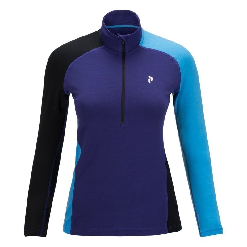 Peak Performance Women's Multi Half Zipped BaseLayer L Deep Violet