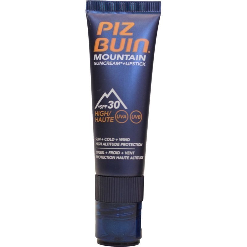 Piz Buin Mountain Sun Cream + Lip Stick voide + huulipuikko SPF 30 20ml