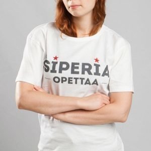 Pure Waste T-paita Siperia Opettaa tyttökuvalla