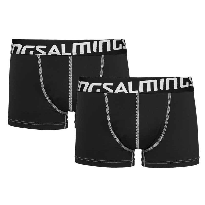 Salming Adrenaline boxer 2-pack S Black + Black