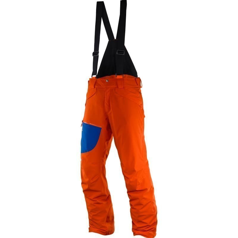 Salomon Chill Out Bib Pant M L/R Vivid Orangeblue Yonder