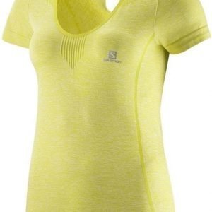 Salomon Elevate Seamless Tee Women Keltainen XS