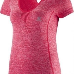 Salomon Elevate Seamless Tee Women Pink XS