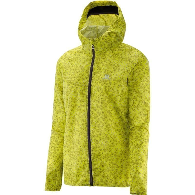 Salomon Fast Wing Graphic Hoodie W XS YUZU YELLOW