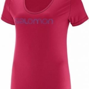 Salomon Mazy Graphic Tee Women Pink XS