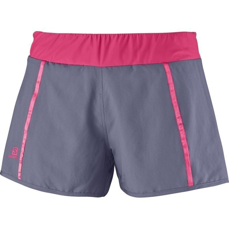 Salomon Park 2in1 Short W XL Artist Grey-X/Hot Pink