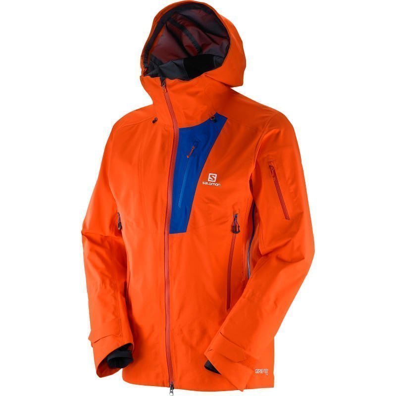 Salomon Qst Charge Gtx 3L Jkt M L Vivid Orangeblue Yonder