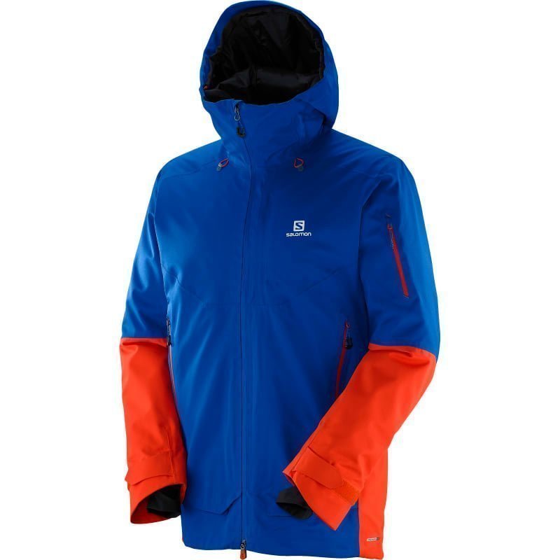 Salomon Qst Guard Jkt M L Blue Yondervivid Orange