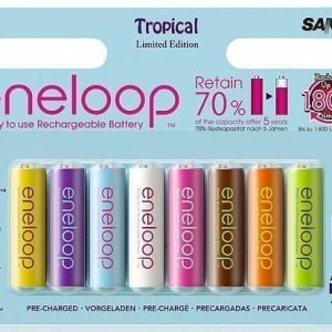 Sanyo Eneloop Tropic 8xAA Ni-MH