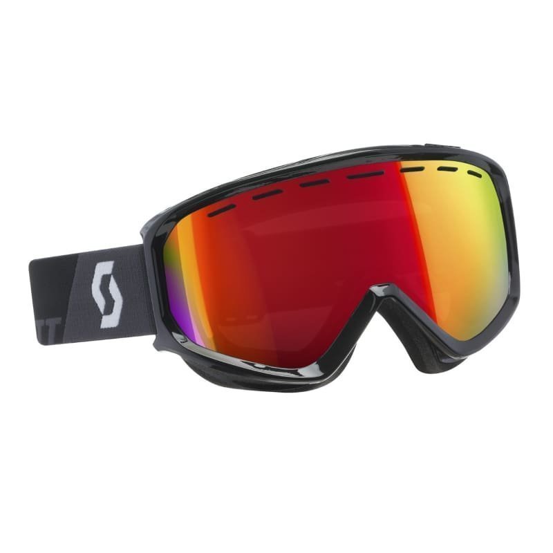 Scott Goggle Level 1SIZE Black/Amp Red Chrome